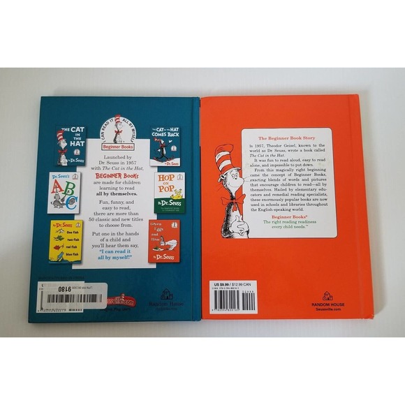 Lot 8 Dr. Seuss Beginner Books Bright & Early Cat Hat Library Children Hardcover - Picture 3 of 13